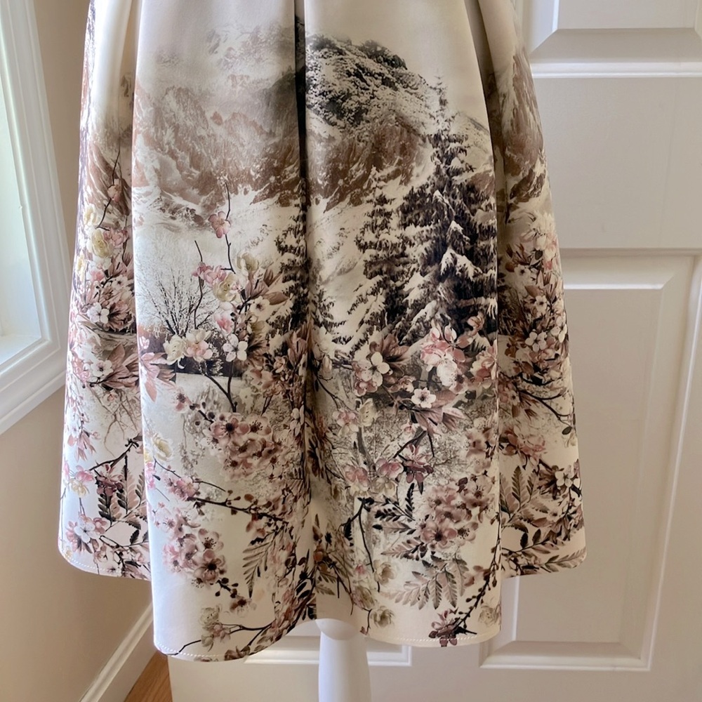 JAKIOO A-line Skirt Floral Pattern Multicolor Size S/M - Picture 10 of 15
